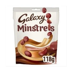 Galaxy Minstrels Chocolate Pouch Bag 118g(Galaxy Minstrels Pouch 153g)