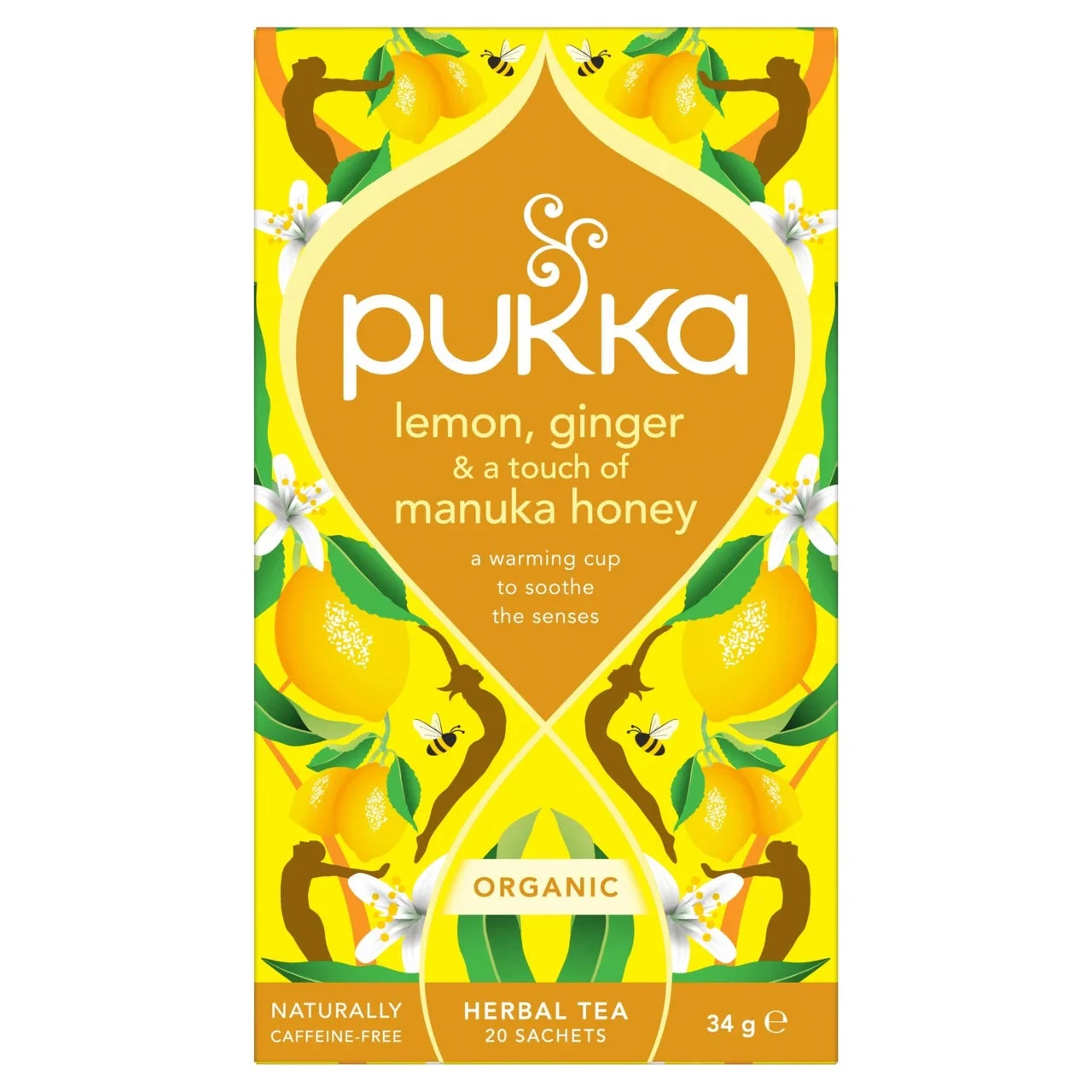 Pukka Organic Lemon, Ginger & Manuka Honey Tea 20 Per Pack(Pukka Organic Lemon And Ginger With Honey 20 Tea Bags 40g) 1 Pukka Organic Lemon, Ginger & Manuka Honey Tea 20 Per Pack(Pukka Organic Lemon And Ginger With Honey 20 Tea Bags 40g)