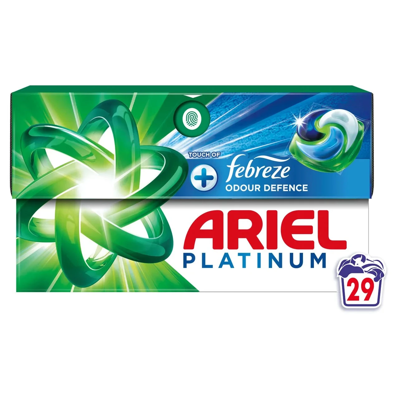 Ariel With Febreze Pods Washing Capsules 29 Per Pack(Ariel 3in1 Pods With Febreze 38 Washes 38) 1 Ariel With Febreze Pods Washing Capsules 29 Per Pack(Ariel 3in1 Pods With Febreze 38 Washes 38)