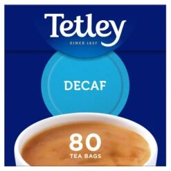 Tetley Decaffeinated Tea Bags 80 Per Pack(Tetley Decaffeinated Green Tea 50s 100g)