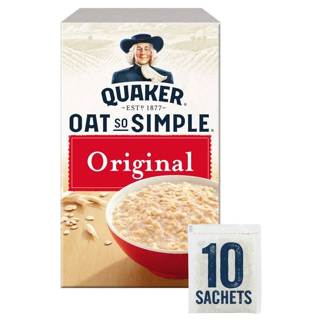 Quaker Oat So Simple Original Porridge 10 X 27g(Quaker Oats Oat So Simple Original Porridge 12 X 27g) 1 Quaker Oat So Simple Original Porridge 10 X 27g(Quaker Oats Oat So Simple Original Porridge 12 X 27g)