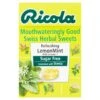 Ricola Lemon-Mint Sugar Free 45g(Ricola Lemon Mint Sugar Free Swiss Herbal Sweets 45g)