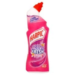 Harpic Active Fresh Pink Blossom Toilet Cleaner Gel 750ml(Harpic Orchid Bloom Cleaning Gel 750ml)