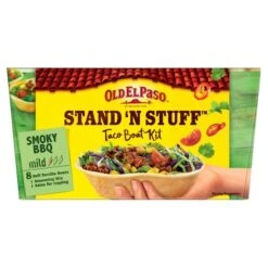 Old El Paso Stand 'N' Stuff Smoky BBQ Taco Kit With Soft Shells 350g(Old El Paso Stand N Stuff Soft Taco Kit Smokey Bbq 350g)