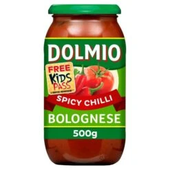 Dolmio Bolognese Intense Chilli Pasta Sauce 500g(Dolmio Bolognese Extra Spicy 500g)