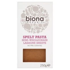 Biona Organic Spelt Semi-Wholegrain Lasagne Sheets 250g(Biona Organic Spelt Lasagne Sheets 250g)
