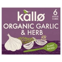Kallo Organic Garlic & Herb Stock Cubes 6 X 11g(Kallo Organic Garlic Herb Stock Cubes 6 X 11g)