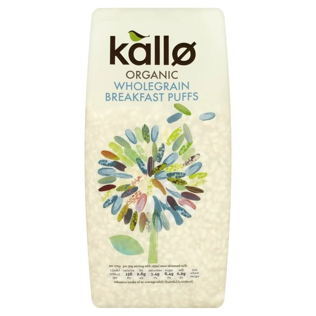 Kallo Gluten Free Organic Wholegrain Breakfast Puffs 225g(Kallo Gluten Free Organic Wholegrain Breakfast Puffs 225g) 1 Kallo Gluten Free Organic Wholegrain Breakfast Puffs 225g(Kallo Gluten Free Organic Wholegrain Breakfast Puffs 225g)