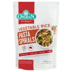 Orgran Gluten Free Vegetable Rice Pasta Spirals 250g(Orgran Gluten Free Vegetable Rice Pasta Spirals 250g)