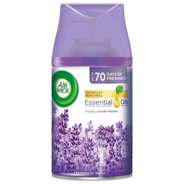 Airwick Purple Lavender Meadow Freshmatic Refill 250ml(Air Wick Freshmatic Max Refill Automatic Spray Colours Of Nature Purple Laven) 1 Airwick Purple Lavender Meadow Freshmatic Refill 250ml(Air Wick Freshmatic Max Refill Automatic Spray Colours Of Nature Purple Laven)