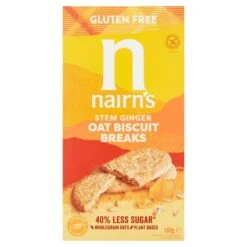 Nairn's Gluten Free Stem Ginger Biscuit Break 160g(Nairns Gluten Free Stem Ginger Biscuit Break 160g)