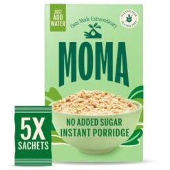 Moma Gluten Free Porridge Plain No Added Sugar 5 Per Pack(Moma Gluten Free Porridge Plain No Added Sugar 5 X 65g)