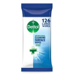 Dettol Antibacterial Surface Cleansing Wipes 126 Per Pack(Dettol Anti Bacterial Cleansing Surface Wipes 120)