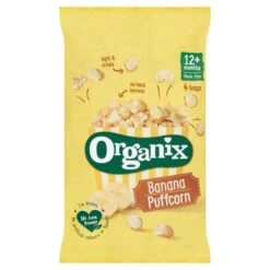 Organix Banana Organic Puffcorn 12 Mths+ Multipack 4 X 10g(Organix Banana Organic Puffcorn 12 Mths Multipack 4 X 10g)
