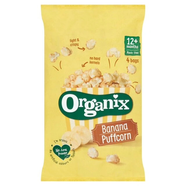 Organix Banana Organic Puffcorn 12 Mths+ Multipack 4 X 10g(Organix Banana Organic Puffcorn 12 Mths Multipack 4 X 10g) 1 Organix Banana Organic Puffcorn 12 Mths+ Multipack 4 X 10g(Organix Banana Organic Puffcorn 12 Mths Multipack 4 X 10g)