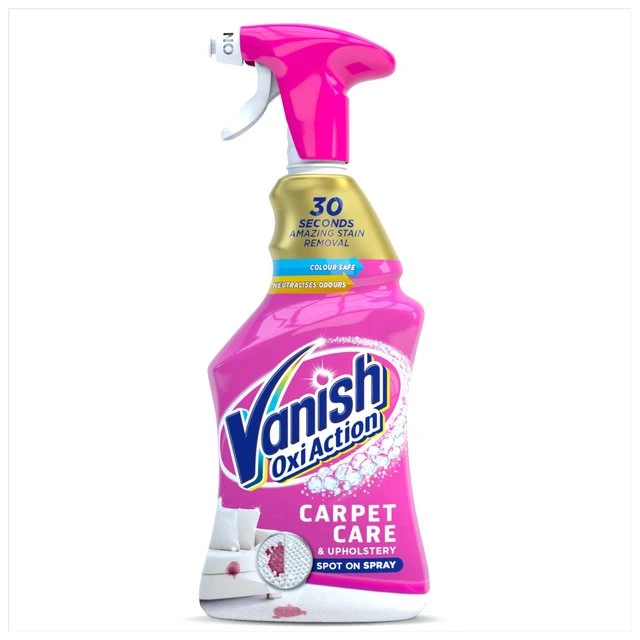 Vanish Gold Upholstery & Carpet Cleaner Spray 500ml(Vanish Oxi Action Power Foam 600ml) 1 Vanish Gold Upholstery & Carpet Cleaner Spray 500ml(Vanish Oxi Action Power Foam 600ml)