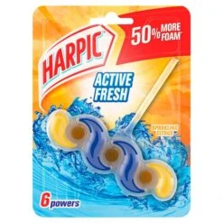 Harpic Fresh Power 6 Rim Block Summer Breeze Toilet Cleaner 39g(Harpic Fresh Power 6 Block Summer Breeze 39g)