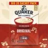 Quaker Oat So Simple Family Pack Original Porridge Sachets Cereal 20 Per Pack(Quaker Oat So Simple Family Pack Original Porridge 22 X 27g)