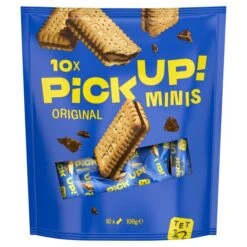 Bahlsen Pick Up! Minis Milk Chocolate Biscuits Bars 10 Per Pack(Bahlsen Pick Up Minis Milk Chocolate Biscuit Bars 10 Per Pack)