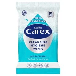 Carex Antibacterial Cleansing Hygiene Wipes 15 Per Pack(Carex Antibacterial Cleansing Hygiene Wipes 15 Per Pack)
