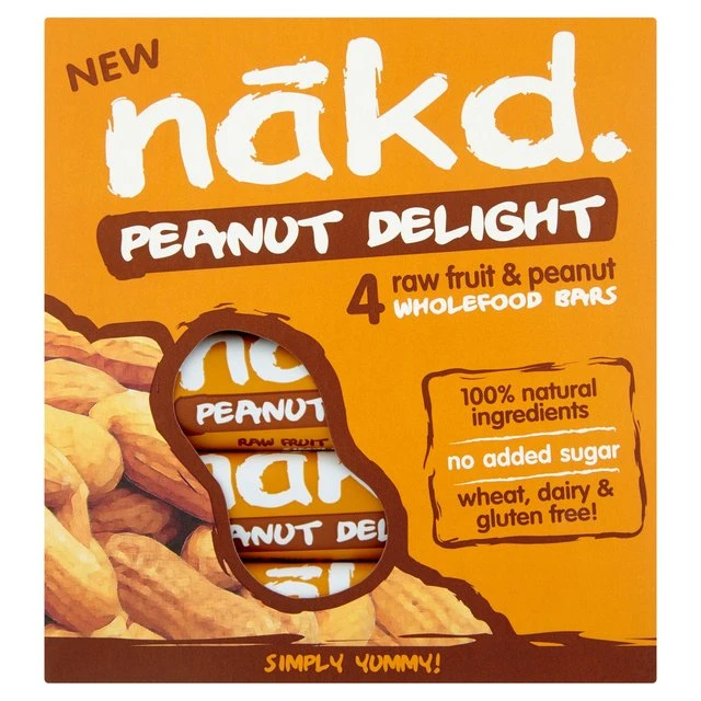 Nakd Peanut Delight Fruit & Nut Bars 4 X 35g(Nakd Peanut Delight Fruit Nut Bars 4 X 35g) 1 Nakd Peanut Delight Fruit & Nut Bars 4 X 35g(Nakd Peanut Delight Fruit Nut Bars 4 X 35g)