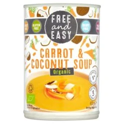 Free & Easy Organic Carrot & Coconut Soup 400g(Free Easy Organic Carrot Coconut Soup 400g)