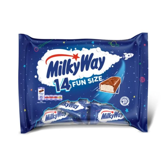 Mars Milky Way Chocolate Fun Size Bars Multipack 14 Per Pack(Milky Way Funsize Bag 227g) 1 Mars Milky Way Chocolate Fun Size Bars Multipack 14 Per Pack(Milky Way Funsize Bag 227g)