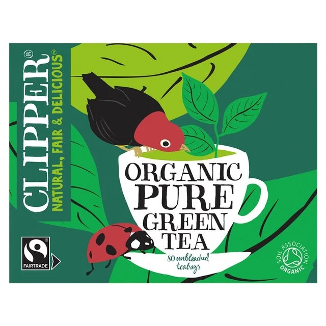 Clipper Organic Fairtrade Green Tea Bags 80 Per Pack(Clipper Pure Green Tea 80 Tea Bags By Clipper Teas Ltd) 1 Clipper Organic Fairtrade Green Tea Bags 80 Per Pack(Clipper Pure Green Tea 80 Tea Bags By Clipper Teas Ltd)