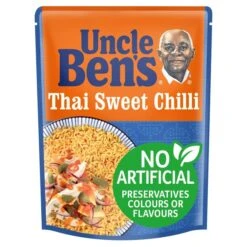 Uncle Bens Thai Sweet Chilli Microwave Rice 250g(Uncle Bens Microwave Rice Thai Sweet Chilli 250g)