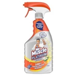 Mr Muscle Platinum Antibacterial Kitchen Spray Citrus 750ml(Mr Muscle 5 In 1 Kitchen Cleaner 500ml)
