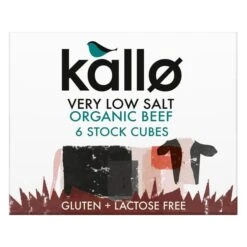 Kallo Organic Very Low Salt Beef Stock Cubes 6 X 8g(Kallo Organic Very Low Salt Beef Stock Cubes 6 X 8g)