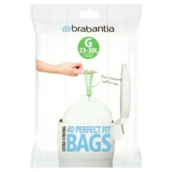 Brabantia G 30L Bin Liner Dispenser Pack 40 Per Pack(Brabantia Bin Liner 30l Dispenser Pack 40 Per Pack)