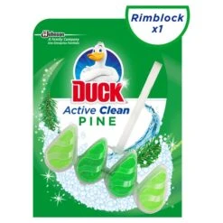 Duck Active Clean Toilet Rimblock Pine 37g(Duck Fresh Discs 12 2 Marine Refills)