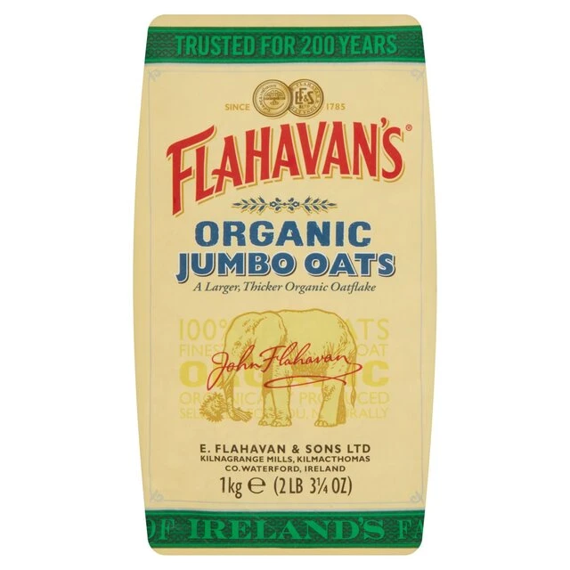 Flahavan's Organic Jumbo Oats 1kg(Flahavans Organic Jumbo Oats 1kg) 1 Flahavan's Organic Jumbo Oats 1kg(Flahavans Organic Jumbo Oats 1kg)