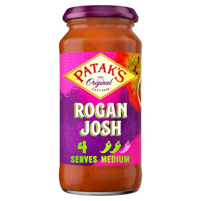 Patak's Rogan Josh 450g(Pataks Rogan Josh Medium Curry Sauce 450g) 1 Patak's Rogan Josh 450g(Pataks Rogan Josh Medium Curry Sauce 450g)