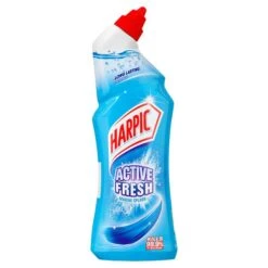 Harpic Active Fresh Cleaning Gel Marine 750ml(Harpic Power Plus Disenfectant Toilet Cleaner 750g)