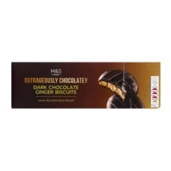 M&S Outrageously Chocolatey Dark Chocolate & Ginger Biscuits 175g(M S Outrageously Chocolatey Dark Chocolate Ginger Biscuits 175g)