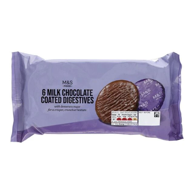 M&S Milk Chocolate Coated Digestives 190g(M S Milk Chocolate Coated Digestives 190g) 1 M&S Milk Chocolate Coated Digestives 190g(M S Milk Chocolate Coated Digestives 190g)