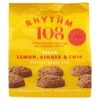 Rhythm 108 Swiss Vegan Lemon, Ginger & Chia Biscuit Share Bag 135g(Rhythm 108 Swiss Vegan Lemon Ginger Chia Biscuit Share Bag 135g)