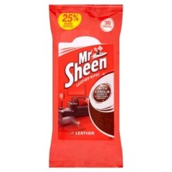 Mr Sheen Leather Polish Wipes 30 Per Pack(Mr Sheen Leather Wipes With Lanolin 30 Per Pack)