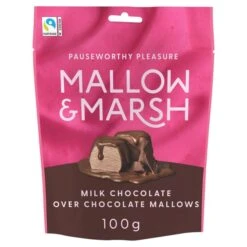 Mallow & Marsh Double Chocolate Marshmallows 100g(Mallow Marsh Double Chocolate Marshmallows 100g)