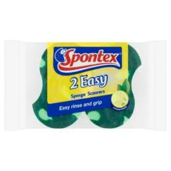 Spontex Easy Sponge Scourer 2 Per Pack(Spontex Easy Sponge Scourer 2 Per Pack)