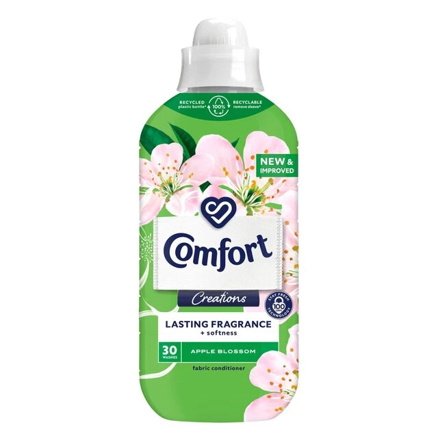 Comfort Creations Apple Blossom Fabric Conditioner 30 Washes 900ml(Greenscents Minty Laundry Conditioner 400ml) 1 Comfort Creations Apple Blossom Fabric Conditioner 30 Washes 900ml(Greenscents Minty Laundry Conditioner 400ml)