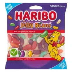 Haribo Jelly Beans Vegan Sweets Sharing Bag 140g(Haribo Jelly Beans Vegan Sweets Sharing Bag 140g)