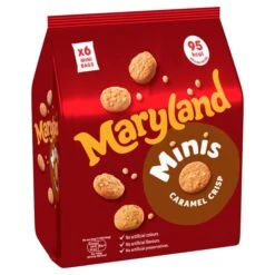 Maryland Cookies Caramel Crisp Minis 6 Per Pack(Maryland Cookies Caramel Crisp Minis 6 Per Pack)
