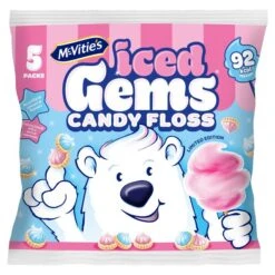 McVitie's Candyfloss Iced Gems Biscuits 5 Per Pack(Mcvities Candyfloss Iced Gems Biscuits 5 Per Pack)