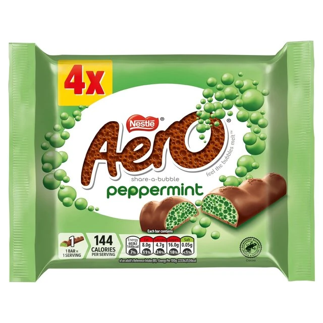 Nestlé® Aero Peppermint Mint Chocolate Multipack 4 Per Pack(Aero Peppermint Mint Chocolate Multipack 4 Per Pack) 1 Nestlé® Aero Peppermint Mint Chocolate Multipack 4 Per Pack(Aero Peppermint Mint Chocolate Multipack 4 Per Pack)