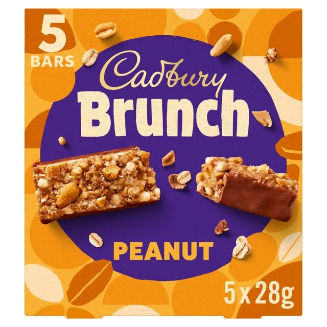 Cadbury Brunch Bar Peanut 5 X 28g(Cadbury Brunch Bar Peanut 5 X 32g) 1 Cadbury Brunch Bar Peanut 5 X 28g(Cadbury Brunch Bar Peanut 5 X 32g)