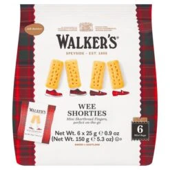 Walker's Shortbread Wee Shorties Mini Shortbread Fingers 6 Per Pack(Walkers Shortbread Wee Shorties Mini Shortbread Fingers 6 Per Pack)