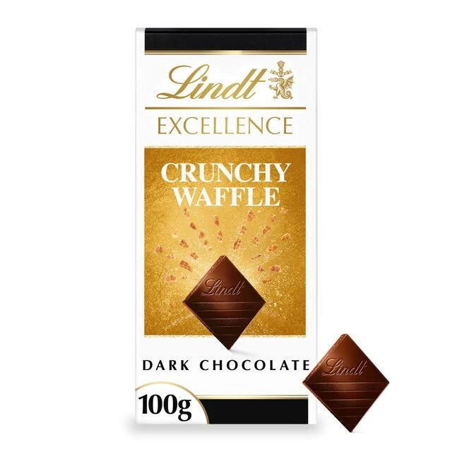Lindt Excellence Crunchy Waffle Dark Chocolate Bar 100g(Lindt Excellence Crunchy Waffle Dark Chocolate Bar 100g) 1 Lindt Excellence Crunchy Waffle Dark Chocolate Bar 100g(Lindt Excellence Crunchy Waffle Dark Chocolate Bar 100g)